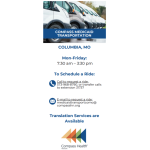 Compass Medicaid Transportation Rack Card