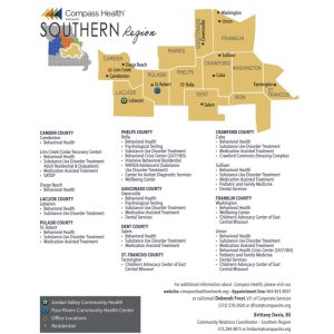 Southern Region Legislative Map