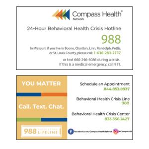 CHN Crisis Hotline Card