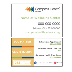Wellbeing Center Business Cards