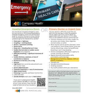 Doctor vs ER Marketing Flyer